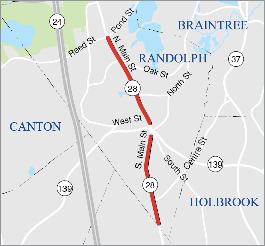 RANDOLPH: RESURFACING AND RELATED WORK ON ROUTE 28 